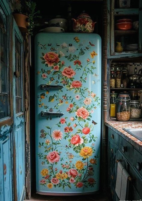 Quirky Wallpaper, Kitschy Kitchen, Kitchen Aesthetic, Playful Decor, Decor 2024, Boho Kitchen, World Of Interiors, Classic Furniture, Dream House Decor