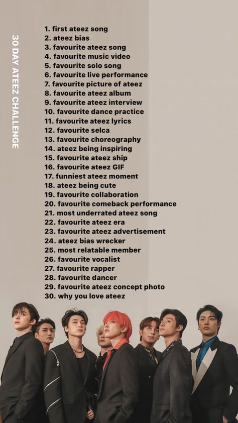 Ateez Song Lyrics, Mine Aesthetic, 30 Day Song Challenge, Song Challenge, Day Challenge, 30 Day Challenge, Dance Practice, More Than Words, Crazy Kids