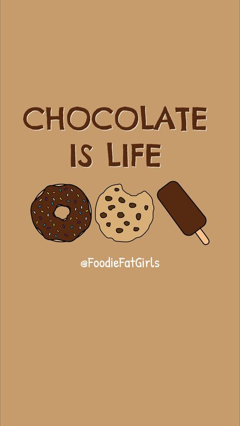 A Chocolate Wallpaper 😂 Foodie Wallpaper Cute, Chocolate Wallpaper Cute, Food Wallpaper Backgrounds, Chocolate Wallpapers, Food Wallpaper Aesthetic, Foodie Wallpapers, Chocolate Popsicle, Wallpapers Food, Chocolate Wallpaper