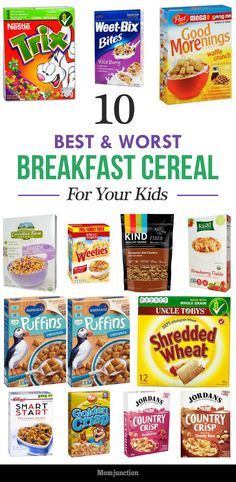 10 Best And Worst Breakfast Cereals For Kids : An intelligent choice is what you need to do in purchasing cereals for kids. well help you!. Listed are the healthy cereal to buy and worst cereal to avoid #food #kidsfood #bestfoodsforkids #worstfoodsforkids #breakfast Healthy Cereal For Kids, Cereal Breakfast, Calories In Vegetables, Healthy Cereal Breakfast, Kids Cereal, Caramel Pears, Healthy Cereal, Bowl Of Cereal, Caramel Cake