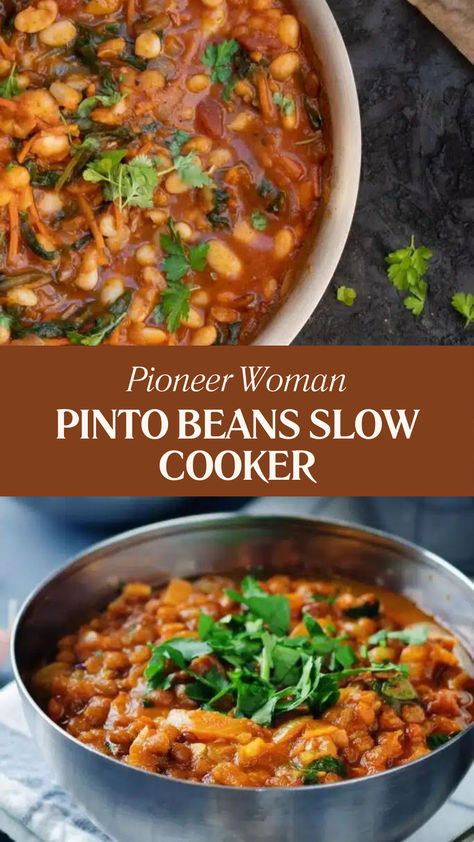 Pioneer Woman Pinto Beans Slow Cooker Pioneer Woman White Beans With Pork, Cooking Dried Beans In Crockpot, Chili Recipe Crockpot Dry Beans, Dry Beans In Crockpot Recipes, Spicy Pinto Beans In The Crock Pot, Pioneer Woman Pinto Beans, Pioneer Woman Beans, Vegetarian Pinto Beans, How To Cook Beans In A Crockpot