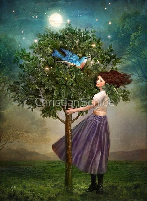 Christian Schloe, Bo Bartlett, Magic Realism, Max Ernst, Pop Surrealism, Wassily Kandinsky, Surreal Art, Whimsical Art, A Tree