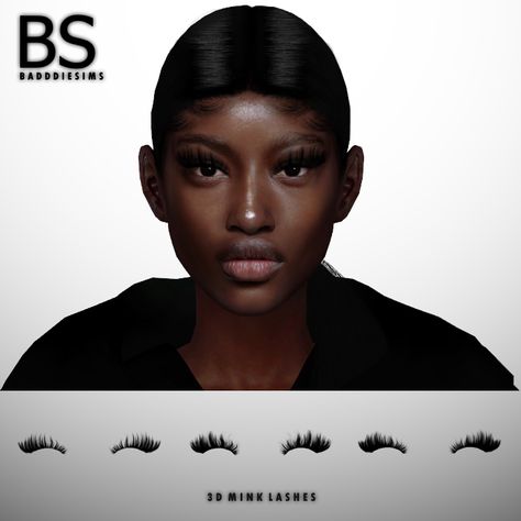 BADDDIESIMS 3D MINK LASHES 3D MINK LASHES 3 SWATCHES + BUG FIXED ( EYE SHAPE ) DOWNLOAD SUPPORT ME ON PATREON 💓 https://www.patreon.com/BadddieSims Eyelash Extensions Sims 4 Cc, Brandysims Lashes, Sims 4 Urban Lashes, Sims 4 Mink Lashes Cc, Sims Black Cc, Sims4 Lashes, Sims4 Cc Eyelashes, Sims 4 Cc Makeup Eyelashes, Eyelashes Sims 4 Cc