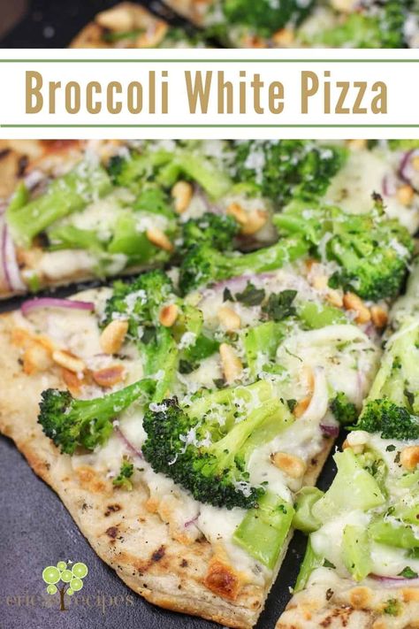 White Pizza With Broccoli, Chicken Broccoli Pizza, Chicken And Broccoli Pizza, Pizza Broccoli, Rainbow Dinner, Meal Plan Clean Eating, Food Low Calorie, Insulin Resistance Diet Recipes, Broccoli Pizza