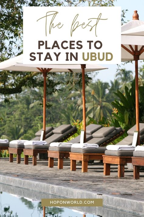 Wondering where to stay in Ubud? This complete Ubud accommodation guide sets out the ABSOLUTE best places to stay in Ubud! From luxurious jungle resorts to posh private villas to dreamy boutique hotels and cheerful hotels and hostels. where to stay in ubud | ubud bali hotel | ubud jungle resort | ubud luxury resort | ubud villa | ubud villa private pool |best ubud villas | bohemian ubud villa | ubud bali hotel luxury paradise | alila ubud | honeymoon ubud Munduk Bali, Ubud Resort, Bali Accommodation, Ubud Villas, Ubud Palace, Things To Do In Bali, Ubud Hotels, Jungle Resort, Bali Guide