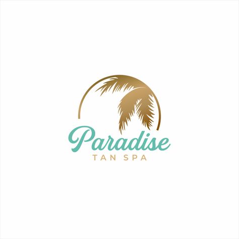 Paradise Logo Design Creative, Palm Logo Design Ideas, Resort Logo Design Ideas, Paradise Logo Design, Palm Logo Design, Beach Resort Logo, Tropical Logo Design, Beach Logo Design, Resort Logo Design