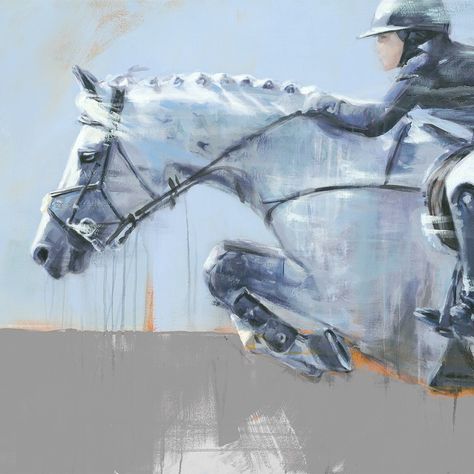 #contemporaryhorseart • Instagram Equine Art Abstract, Showjumping Horse, Hunter Jumper Horses, Abstract Horse Art, Rider Art, Show Jumping Horses, Abstract Horse, Horse Artwork, Horse And Rider