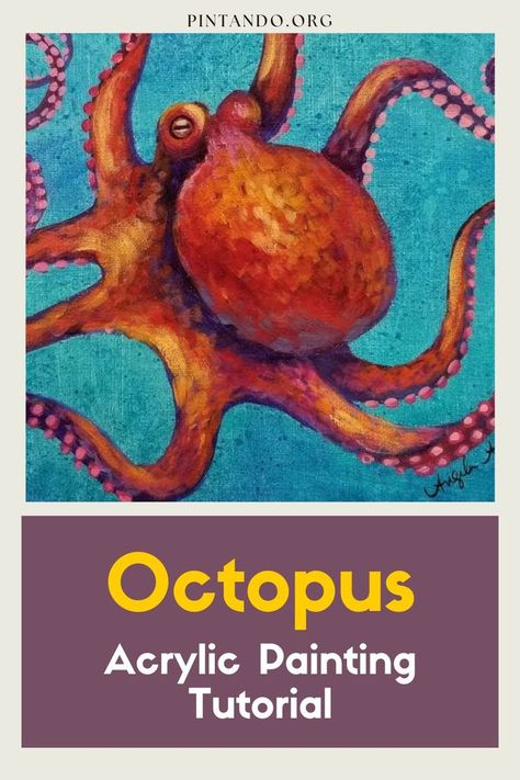 In this blog, we are thrilled to present an exhilarating video tutorial that will unlock the magical world of acrylic painting. If you've ever gazed upon a mesmerizing underwater scene, captivated by the graceful movements of an octopus, and wished to recreate that awe-inspiring moment on canvas, then you've come to the right place. Whether you're a seasoned painter looking to refine your skills or an enthusiastic beginner eager to dip your brush into the world of art... How To Paint An Octopus Step By Step, How To Paint An Octopus, Octopus Painting Acrylic, Octopus Painting, Sponge Painting, Acrylic Painting Tutorials, Vibrant Art, Learn To Paint, Community Art