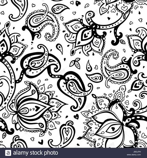 Simple Paisley, Paisley Drawing, Ornament Outline, Cool Designs To Draw, Paisley Vector, Paisley Background, Indian Paisley, Ornamental Vector, Indian Block Print Fabric