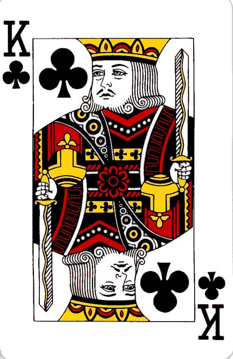 Playing cards: King of Hearts – 5 of Diamonds – King of Clubs | The Card Lover King Of Clubs, King Card, King Club, King Of Spades, Playing Cards Art, Playing Cards Design, 50th Birthday Invitations, 50th Birthday Cards, Card Tattoo