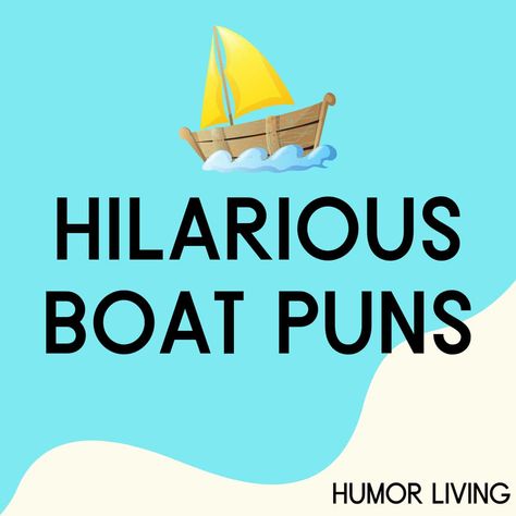 Boats are excellent for a fun time on the water or transportation. Next time you see or ride one, remember funny boat puns for a good laugh. Few things can beat sailing or boating on a sunny day. Funny Boat Quotes Humor, Sailing Memes Funny, Boat Life Quotes, Sailing Quotes Funny, Boating Sayings, Funny Boat Quotes, Boat Sayings, Yacht Quote, Boat Puns