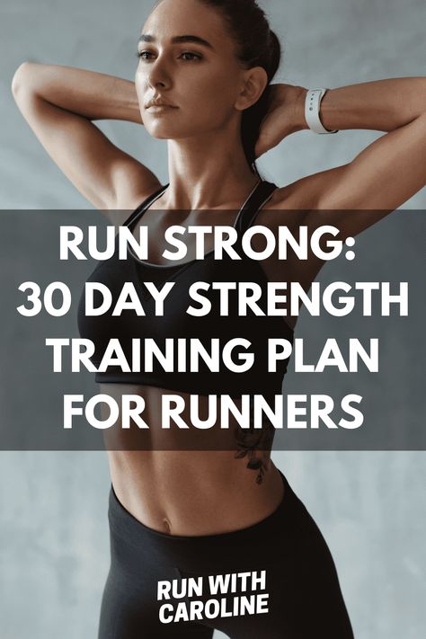 Full Body Strength Training For Runners, Weights For Runners Workout, 2 Day A Week Strength Training, Strength Training For Runners Plan, Runners Gym Workout Strength Training, Runners Weight Training, Running And Strength Training Plan, Workout Split For Runners, Lower Body Workout For Runners