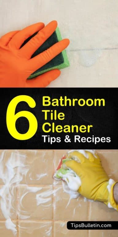 Learn how to make your own homemade bathroom tile cleaner with ingredients you can find around the home. These easy cleaning tips and tricks will help keep your tile sparkling clean! #bathroom #tilecleaner #DIYtilecleaner #alcohol #bathroom #cleaning How To Clean Porcelain Tile Showers, Bathroom Tiles Cleaning Hacks, Homemade Tile Cleaner, Cleaning Bathroom Tile, Bathroom Tile Cleaner, Shower Tile Cleaner, Homemade Bathroom Cleaner, Diy Shower Cleaner, Cleaning Porcelain Tile