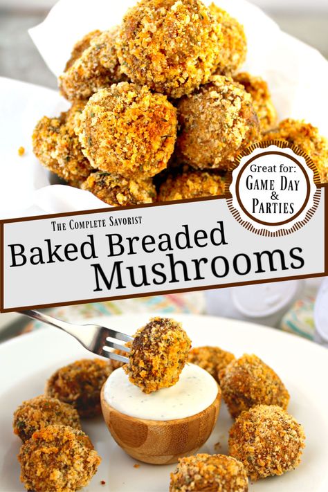 Crispy Oven Fried Garlic Mushrooms, Crispy Oven Baked Mushrooms, Baked Breaded Mushrooms, Oven Fried Mushrooms Crispy, Smashed Mushrooms, Oven Fried Mushrooms, Crispy Baked Mushrooms, Baked Mushrooms Oven, Breaded Veggies