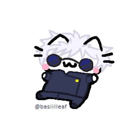 basil on X: "🤍 + 🖤 https://t.co/e1TOtI4juw" / X Gojo Satoru Cat, Funniest Pics, Happy Expression, Chibi Cat, Cute Easy Doodles, Goofy Drawing, Cat Doodle, Kinds Of Cats, Let You Go