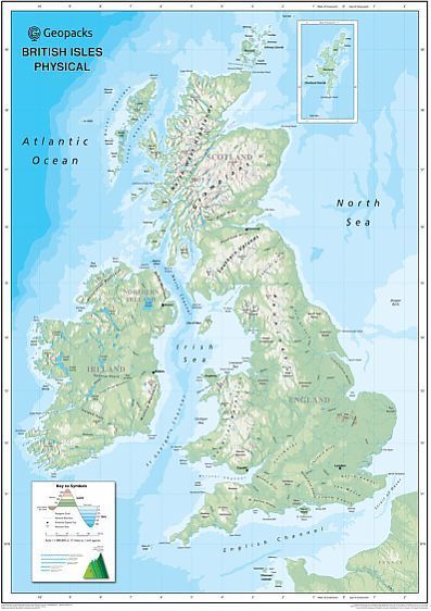 Childrens Physical British Isles Map British Isles Map, Physical Map, Maps For Kids, Map Outline, Marketing Images, School Children, Illustrated Map, North Sea, Photo Puzzle