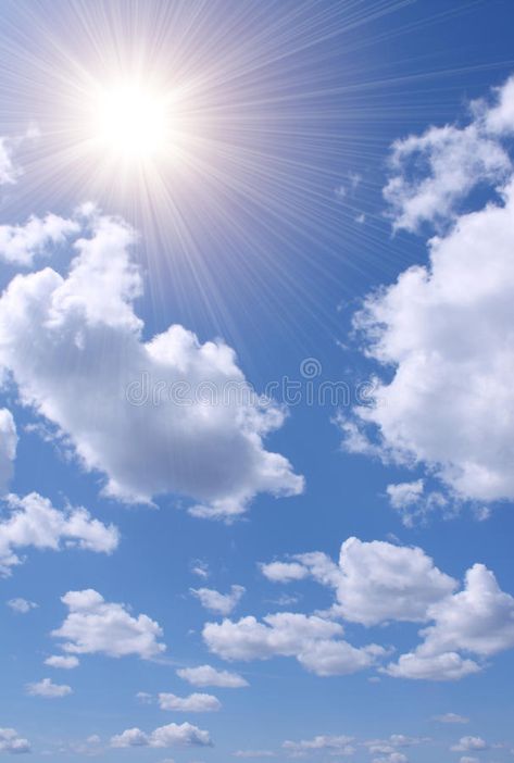 Sun in the blue sky. Bright sun in the blue sky , #AFF, #blue, #Sun, #sky, #sun, #Bright #ad Sun Blue Sky, Sunshine Blue Sky, Sky Moodboard, Job Portfolio, Sun In The Sky, Images Of Sun, Summer Moodboard, Cloud Formations, Bright Blue Sky