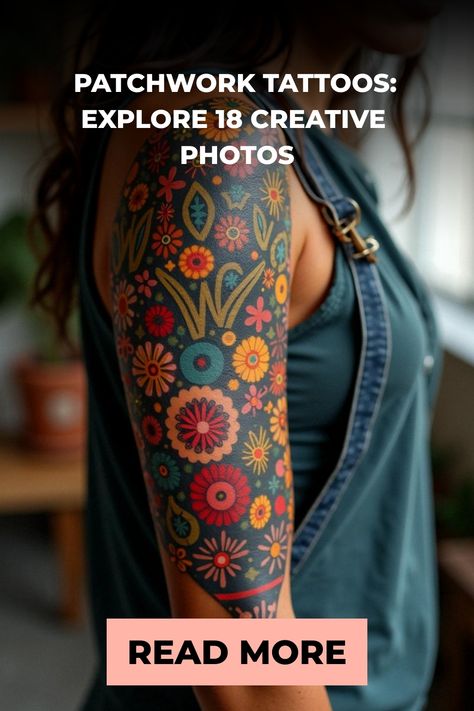 Patchwork Tattoos: Explore 18 Creative Photos Collage Sleeve Tattoo, Tattoo Dots, Patchwork Tattoos, Octopus Tattoos, Tattoos Unique, Scorpion Tattoo, Skeleton Hand Tattoo, Raven Tattoo, Unique Products Design