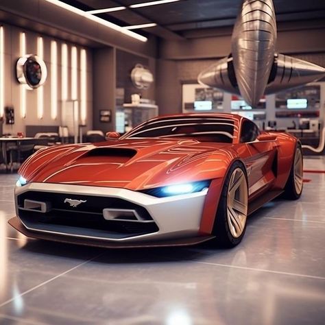 Custom Ford Mustang, Mustang Concept, Ford Sports Cars, Motocykle Harley Davidson, Futuristic Cars Concept, Car Aesthetics, New Ford Mustang, Cars Aesthetic, Plymouth Duster