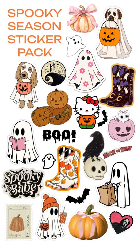 #stickers #halloween #spookyseason #halloweenstickers #stickerpack #aesthetic Stickers Collage, Stickers Halloween, Halloween Sticker, Aesthetic Halloween, Halloween Stickers, Halloween Spooky, Sticker Pack, Stickers Packs, Spooky Season