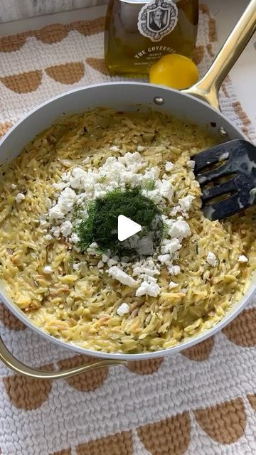 Mediterranean Recipes Diet on Instagram: "Creamy Lemon Feta Zucchini Orzo 
Cre by @hungryhappens
-————————————
👉🏻 Follow the page to explore and uncover the hidden treasures of Mediterranean cuisine, learning the art of nourishing your body with wholesome, flavorful ingredients that will fuel your weight loss journey and ignite your vitality.
-————————————
#easyrecipes #healthyfood #yummy #food #mealprepideas #mediterranean #mediterraneandiet #mediterraneanfood #mediterraneancooking #healthyrecipes" Orzo Greek, Zucchini Orzo, Mediterranean Recipes Diet, Veggie Broth, Seasoning Salt, Shredded Zucchini, Herb Seasoning, Orzo Pasta, Low Sodium Chicken Broth