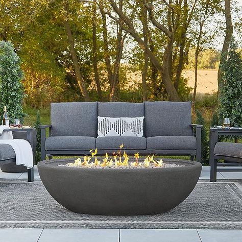 Outdoor propane fire pit