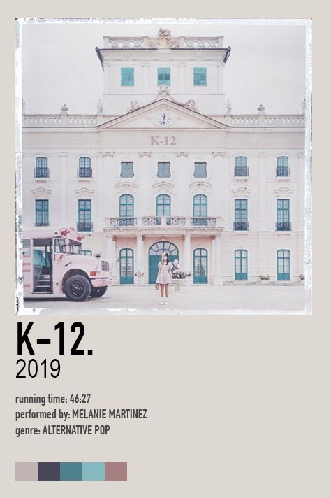 K-12 - Melanie Martinez (2019) Movies Minimalist Poster, Movies Minimalist, Minimalist Movie Posters, Album Posters, Minimalist Music, Collage Mural, Iconic Movie Posters, Music Poster Ideas, Vintage Music Posters