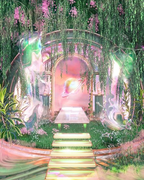 Blake Kathryn, Princess Kids Room, Dreamscape Architecture, Aesthetic Space, Restaurant Concept, Fantasy Places, Snl, Vintage Wallpaper, Fantasy Landscape