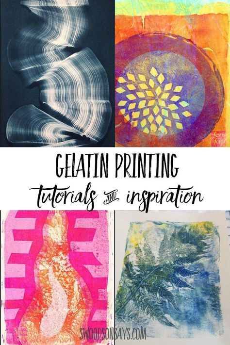 Check out these fun gelatin plate printing ideas! Get inspiration and tutorials for using a gelli plate to craft and make prints. Gelli Plate Tutorial, Indie Crafts, Gelli Printing Tutorials, Gelatin Printing, Gelli Printing Techniques, Gelli Plate Techniques, Fern Prints, Indie Craft, Gelli Printing Art