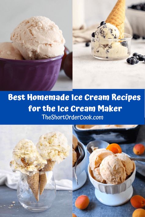 35+ Best Cuisinart Ice Cream Maker Recipes - The Short Order Cook Hamilton Beach Ice Cream Maker Recipes, Cuisant Ice Cream Maker Recipes, Cuisinart Ice Cream Recipes, Cuisinart Ice Cream Maker Recipes, Best Ice Cream Maker, Ice Cream Maker Machine, Best Homemade Ice Cream, Ice Cream Recipes Machine, Cuisinart Ice Cream Maker