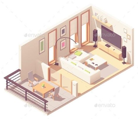 Isometric Living Room, Isometric Rooms, 달력 디자인, Sofa Coffee Table, Student Room, Isometric Art, Shower Cabin, Isometric Design, Backyard Pergola