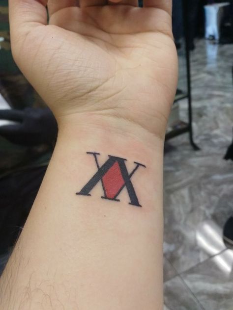 Hxh Logo, Hunter X Hunter Tattoo, Hunter Tattoo, Tattoo Chest, Naruto Tattoo, Muster Tattoos, Anime Tattoo, Aesthetic Tattoo, Dream Tattoos