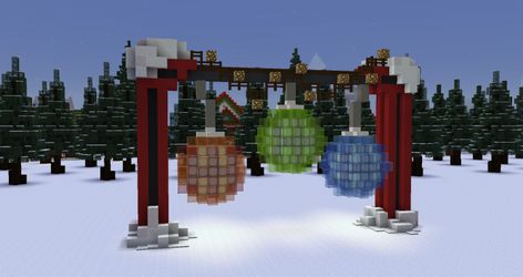 Santas Grotto Minecraft, Penguin Minecraft Build, Aesthetic Minecraft Christmas Builds, Minecraft Small Village Ideas, Minecraft Christmas Village Ideas, Minecraft Xmas Builds, Christmas Ideas Minecraft, Minecraft Snow Village Ideas, Christmas Builds Minecraft