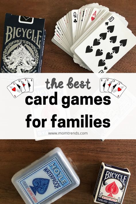 Games To Play With Playing Cards, Card Games For Large Groups, Simple Card Games For Adults, Fun Card Games For Two, Two Person Card Games Easy, Best Card Games For Families, Family Board Games For 10-adults, Family Card Games, Fun Card Games