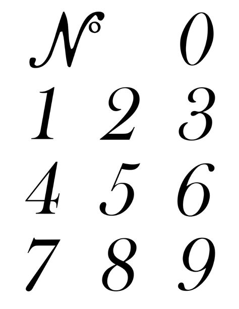 numbers I can use to make address stencils Numbers Pattern Design, Cursive Numbers, Fancy Numbers, Letras Cool, Number Tattoo Fonts, Tattoo Fonts Cursive, Number Fonts, Number Tattoos, Vintage Numbers