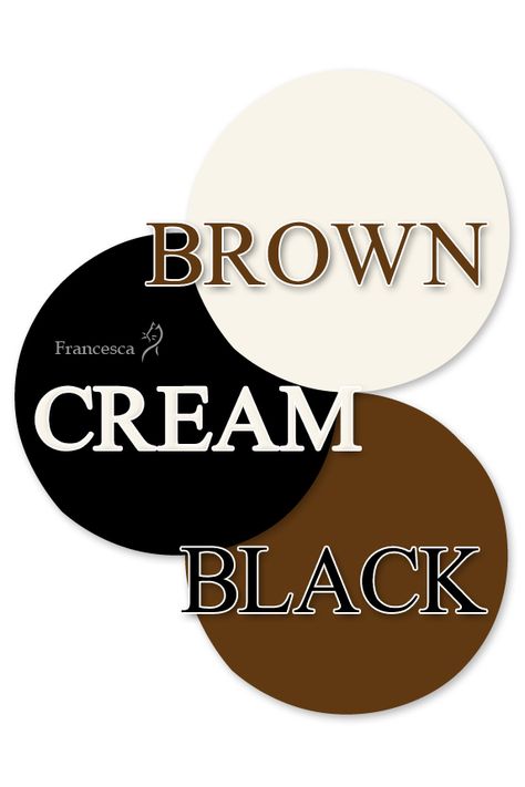 White Cream Black Aesthetic, Colors That Compliment Black, Cream Colour Combinations Dress, Black Outfit Color Combos, Colors That Compliment Brown, Black White Brown Aesthetic, Black Cream Outfit, Color Combinations With Black, Brown Color Combinations Outfits