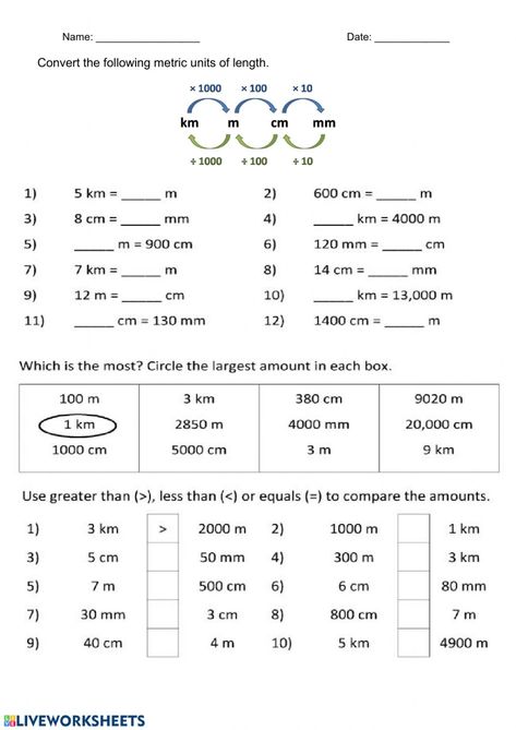 Metric System Conversion, Converting Metric Units, Metric Conversion, Measurement Worksheets, Metric Conversions, Measurement Conversions, Metric Units, Unit Conversion, Metric System