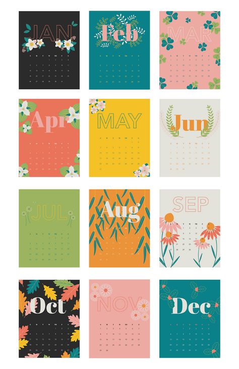 2020 Calendar on Behance Creative Calendar 2023, Calender Design Ideas Creative 2023, Calendar Layout Ideas, Aesthetic Calendar Ideas, Creative Calendar Design Layout, Calendar Design 2023, Calendar Design Ideas Creative, 2023 Calendar Design, Calendar Graphic Design