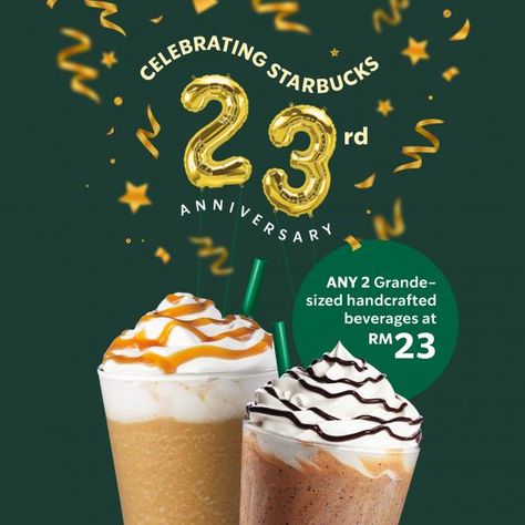 Anniversary Promo Poster, Brand Anniversary Poster, Cafe Anniversary Poster, Birthday Promotion Design, Anniversary Promotion Design, Poster Promotion Design, Coffee Promotion Design, Brand Anniversary Campaign, Promotion Design Ideas