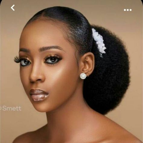 Bridesmaid Natural Hairstyles, Natural Hair Graduation Styles, Natural Hairstyles For Black Women Wedding, Natural Hair Styles For Wedding, Parking Gel Hair Styles For Ladies, Matric Dance Hairstyles, Chilanga Mulilo, Pony Styles, African Wedding Hairstyles