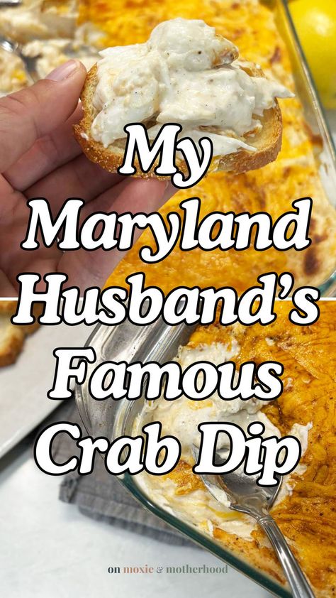 The BEST Maryland Style Crab Dip Old Bay Crab Dip, Deviled Crab Recipe, Seafood Dips Recipes, Crab Dip Recipe Cold, Maryland Crab Dip, Hot Crab Dip Recipe, Crab Dip Recipe, Cold Dip Recipes, Seafood Dip