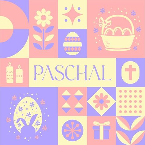 Easter paschal seamless pattern in scand... | Premium Vector #Freepik #vector Design Apps, About Easter, Packaging Ideas, Food Packaging, Scandinavian Style, Geometric Design, Seamless Pattern, Premium Vector, Art Inspo