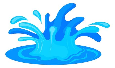 Cartoon splash effect blue water motion ... | Premium Vector #Freepik #vector #water-illustration #water-cartoon #water-frame #water-flow Water Cartoon Drawing, Water Splash Animation, German Flashcards, Animated Water, Water Animation, Poster Effect, Water Cartoon, Water Clipart, Save Water Poster Drawing