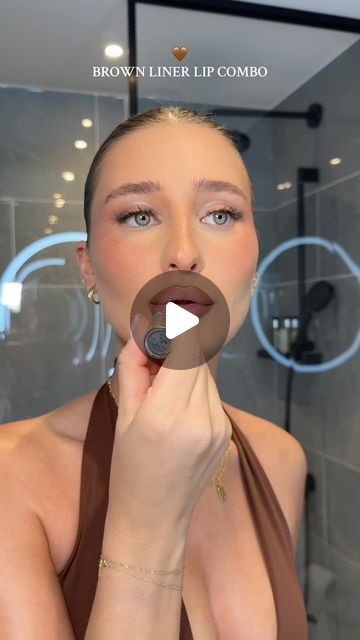 CHARLOTTE BARKER on Instagram: "Brown liner lip combo 🤎👄

@maccosmeticsuk Cork lip liner 
@yslbeauty candy glaze lipstick 02" Brown Lip Liner With Gloss 90s, Brown Liner Lip Combo, Brown Lipliner 90s, Brown Lip Liner Combo, Brown Liner Pink Lips, Light Brown Lip Liner, Pink Lip Brown Liner, Brown Lipstick Makeup, Brown Lip Combo