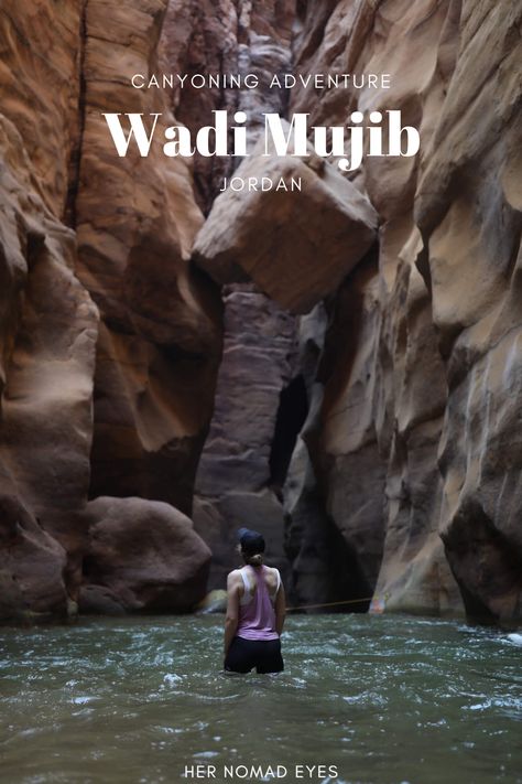 Travel Guide to visiting Wadi Mujib in Jordan. Wadi Rum Jordan, City Of Petra, Jordan Travel, Petra Jordan, Travel Locations, Future Travel, Dead Sea, Travel Goals, Work Travel