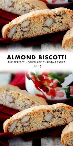 Classic Almond Biscotti, Homemade Biscotti Recipe, Best Biscotti Recipe Italian, Best Bar Recipes, Best Almond Biscotti Recipe, Biscotti Recipe Easy, Soft Biscotti Recipe, Breakfast Biscotti, Almond Biscotti Recipe Italian