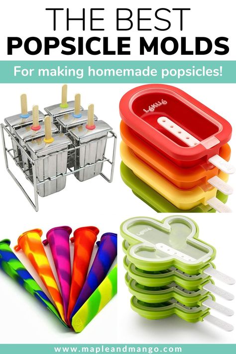 Stainless Steel Popsicle Molds, Silicone Popsicle Molds, Ice Cube Tray Recipes, Popsicles Recipes, Fruit Ice Pops, Homemade Ice Pops, Frozen Treats Recipes, Ice Popsicle, Tea Drink Recipes