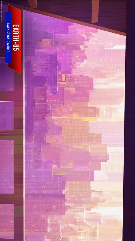 Into The Spiderverse City Background, Spiderverse New York, Spiderverse Background Concept Art, Spider Verse Background Art, Spiderverse Background Art, Comic City Background, Spiderverse City, Spiderverse Background, Magical Girl Apocalypse