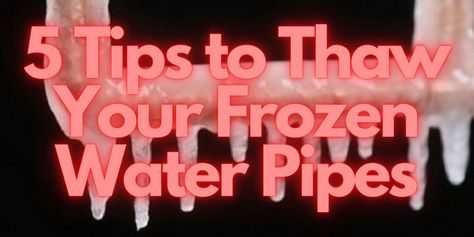 It's that time of the year again in #Wisconsin, where temps occasionally fall below freezing and can stay there for some length at a time. If you're in a pinch and experience #frozen #water #pipes make sure to try the 5 tips in our new blog article. Freezing Point, Frozen Pipes, Frozen Water, Room Heater, Pipe Repair, Diy Plumbing, Water Valves, Blog Article, Pvc Pipe