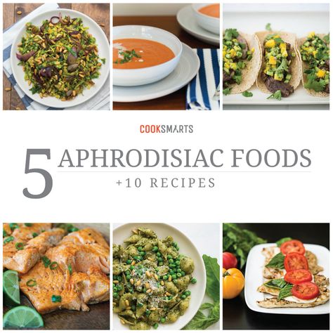 Our collection of recipes featuring aphrodisiac foods will surely satisfy and please any appetite and make Valentine's Day fun, romantic, and delicious. Aphrodisiac Dinner, Aphrodisiac Foods, Cook Smarts, Quick Dinner, Natural Remedies, Health And Wellness, Valentine's Day, Cooking Recipes, Healthy Recipes